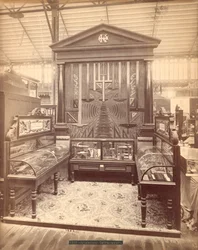 Exposition de Kuffel & Esser, Main Building, Exposition internationale du centenaire, Philadelphie, 1876