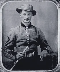 Soldat Marmaduke Marshall, Armée Confédérée (photo n/b)