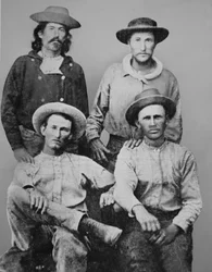 Cavaliers du Pony Express, vers 1860