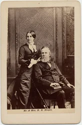 Rutherford Birchard Hayes (1822-93), 19e président des États-Unis, et Lucy Ware Webb Hayes (1831-89), son épouse