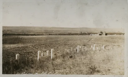 Scène au champ de bataille de Custer