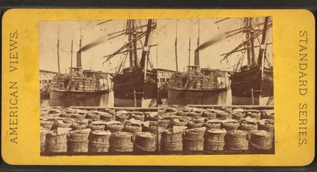 Vue stéréoscopique du vapeur "Planter", Charleston, S.C.