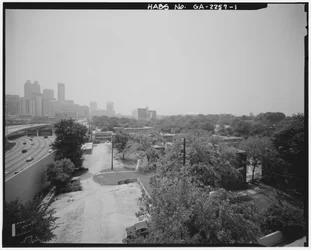 Techwood Homes (logements publics), délimité par North Avenue, Parker Street, William Street et Lovejoy Street, Atlanta, comté de Fulton, GA (photo n/b)