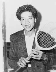 Althea Gibson, star du tennis, États-Unis, 1956