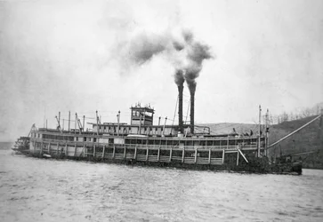 Le bateau à roue arrière 