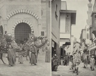 Scènes typiques dans la rue du Caire
