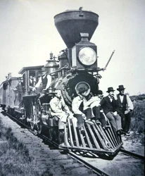 Travailleurs sur le Chicago, Milwaukee & St Paul Railway Company, vers 1875
