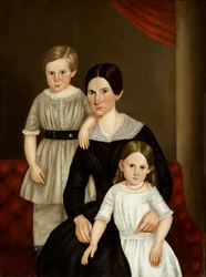 Un groupe familial, fin des années 1840
