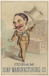 Publicité pour Coram Soap Manufacturing Co., c.1880