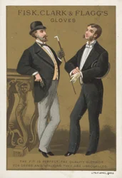 Publicité pour les gants de Fisk, Clark & Fagg