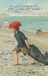 Publicité pour les savons purs et sains de Lautz Bros & Co., c.1880