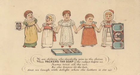 Publicité pour le savon au goudron de Packers, c.1880