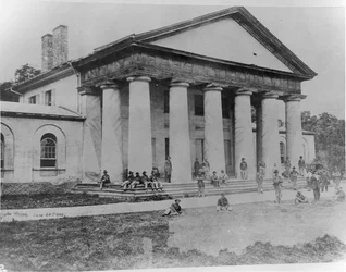 Maison Arlington occupée par les troupes fédérales, 28 juin 1864