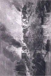 Attaque sur le fort Pequot, illustration de l