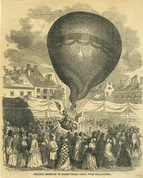 Ascension en Montgolfière de Mademoiselle Delon, de Philadelphie