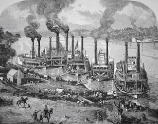 Bataille de Shiloh aussi connue sous le nom de Pittsburg Landing, avril 1862