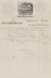 Acte de vente de J. A. Sauter, daté du 19 mars