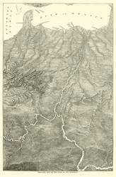 Vue aérienne du bassin du Mississippi, 1862