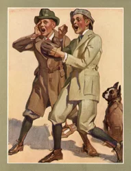 Garçons jouant au baseball dans la rue dans les années 1920