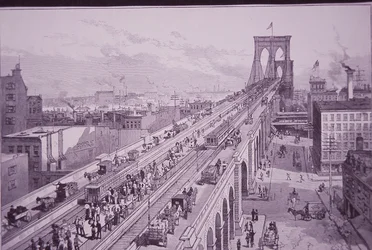 Pont de Brooklyn juste après la cérémonie d