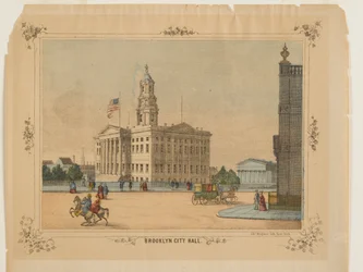 Hôtel de ville de Brooklyn, publié par Charles Magnus, Inc.