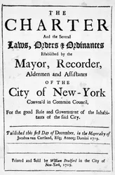 Charte de la ville de New York, 1719