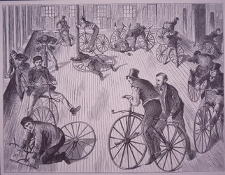 École de cyclisme (vélocipède), New York, USA