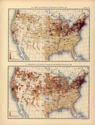 Densité de distribution des natifs d