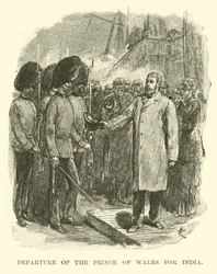 Départ du Prince de Galles pour l