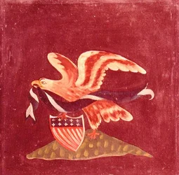 Aigle avec bouclier américain, vers 1800-99