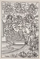 Fée Mélusine, du Guide mondial des gnomes, fées, elfes et autres petits peuples de Thomas Keightley (1789-1872) publié en 1880