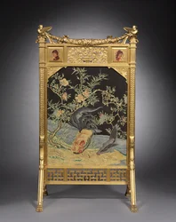Écran de cheminée, Herter Brothers, vers 1878-1880
