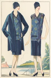 Flappers en robes et manteaux