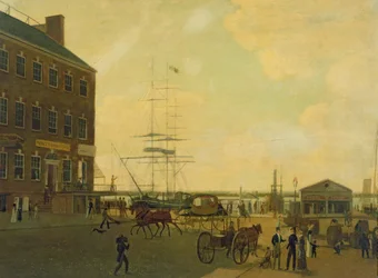 Pied de Cortlandt Street, New York City, c.1818-49