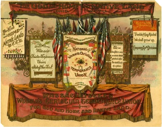 Pour Dieu, la Maison et la Terre Natale... Union Chrétienne de Tempérance des Femmes, Drapeaux de Bataille de l