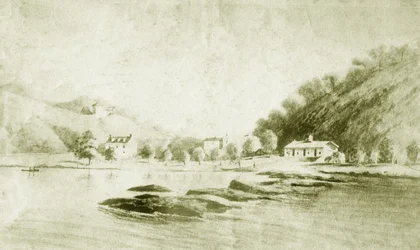 Fort St Davis et les rapides de Schuylkill