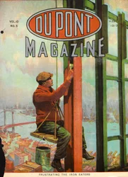 Frustrer le mangeur de fer, couverture du DuPont Magazine, mars 1919