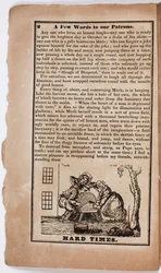 Temps difficiles, page 2 de The American Comic Almanac pour 1838