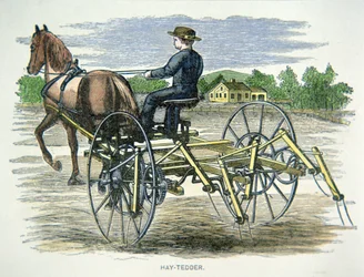 Faneuse, vers 1880