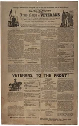 Affiche illustrée de recrutement de Philadelphie pour le premier corps d