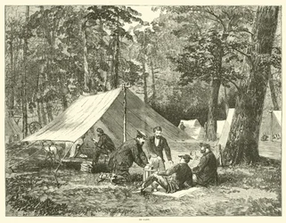 En camp, juillet 1863