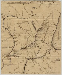 Campagne indienne de 1832 : Carte du pays, 1832