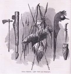 Armes indiennes, illustration de Cassell