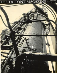 Usine industrielle, couverture du DuPont Magazine, janvier 1931