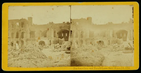 Intérieur de Fort Sumter