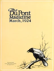 Concours international de tir aux corbeaux, couverture du DuPont Magazine, mars 1924