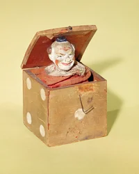 Diable à ressort (visage de clown), 1870-1900