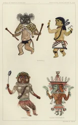 Kawikoli, Ciwikoli, Tacab (Naactadji) (lithographie couleur)