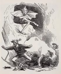 Kobolds, de The World Guide to Gnomes, Fairies, Elves and Other Little People par Thomas Keightley publié en 1880