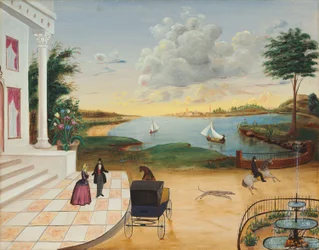 Quitter le manoir, vers 1850-55